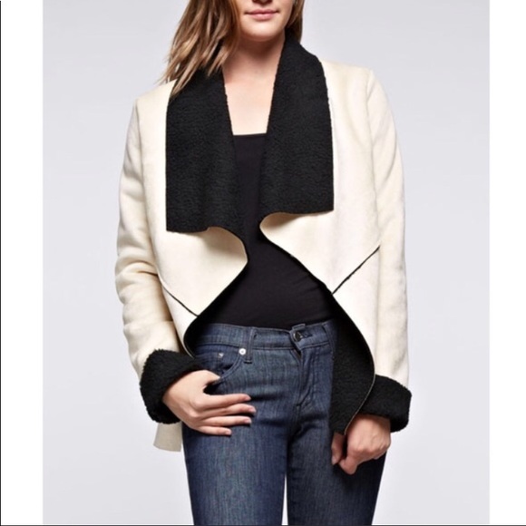 Faux Suede and Shearling Coat - Picture 1 of 4